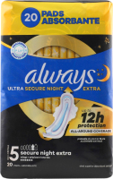 Прокладки Always Ultra Secure Night Extra