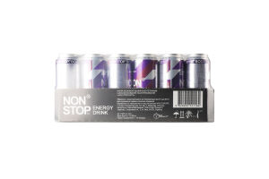 Напій енергетичний безалкогольний сильногазований Boost Non Stop з/б 500мл