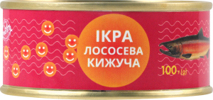 Ікра кижуча лососева зерниста ТОВ Росич-плюс з/б 100г