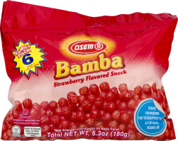 Osem Bamba Flavored Snack Strawberry - 6 PK