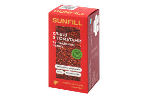 Хлібці з томатами та насінням льону SunFill к/у 100г