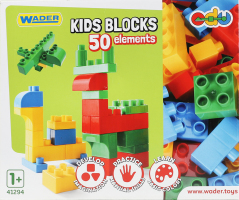 Конструктор для дітей від 1року №41294 Kids blocks Wader 50ел