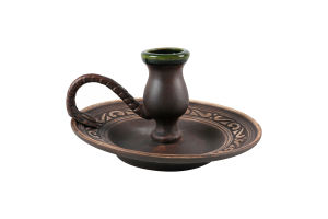 Подсвечник-блюдце Шляхтянский Покутська кераміка 1шт