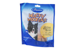 Companion Wacky Woofers Jerky Strips Chicken & Bacon