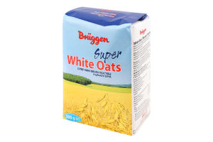 Хлопья овсяные из цельного зерна White oats Super Bruggen м/у 500г