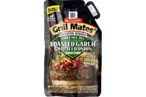 McCormick Grill Mates Steakhouse Burgers Sauce Mix-Ins Roasted Garlic & Sautéed Onion