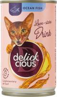 Корм додатковий для котів Напій з океанічною рибою Delickcious з/б 140г