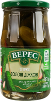 Огурцы соленые стерилизованные Бочковые Верес с/б 770г