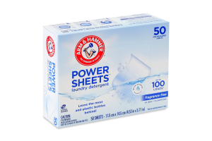 Серветки для прання без запаху Arm&Hammer 50шт