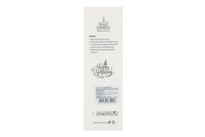 Свеча синяя волнистая 15см №01KYYW005 Greenwich Products Co. Limited 12шт