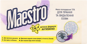 Мило господарське д/прання та виведення плям 72% 4*125г Maestro