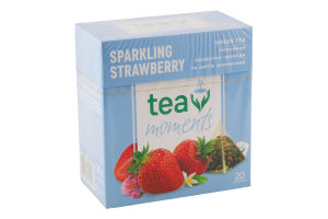 Чай Sparkling Strawberry зелений байховий 20*1,7г в пірамідках Tea Moments