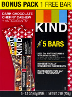 KIND Bars Dark Chocolate Cherry Cashew - 5 CT