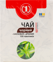 Чай чорний байховий дрібний 100*1,4г ТМ "1"