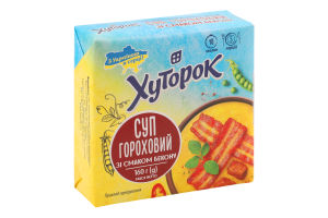 Суп гороховий зі смаком бекону Хуторок м/у 160г
