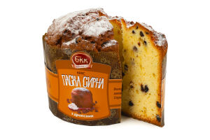 Кекс Кулич творожный с дропсами Київ БКК м/у 500г