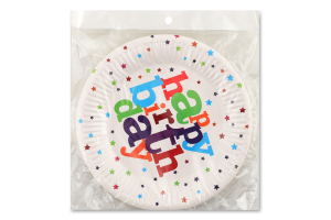 Тарілка паперова d17см №WB240411001 Happy birthday Ningbo Union Point Imp&Exp Co. Ltd 10шт