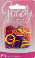 Goody Ouchless No-Metal Elastics - 50 CT