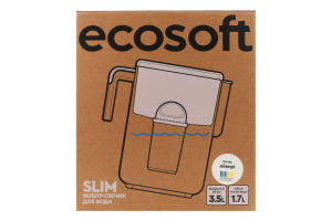 Фильтр-кувшин для воды айвори 3.5л №FMVSLIMWECO Slim Ecosoft 1шт