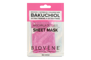 Маска для обличчя тканинна зміцнююча Бакучіол Biovene 20мл