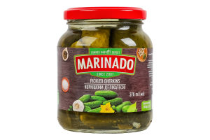 Корнішони мариновані Делікатесні Marinado с/б 350г