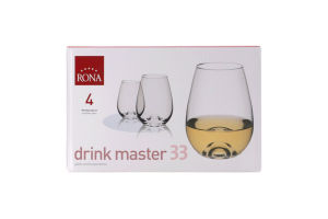 Набор бокалов для напитков 350мл №4221-0-330-0-6-S-9-4 Drink master 33 Rona 4шт