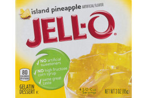Jell-O Gelatin Dessert Island Pineapple