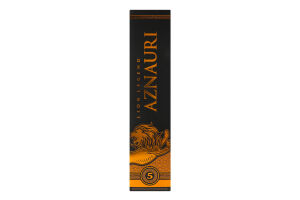 Бренді 0.5л 40% виноградний витриманий 5 років VVSOP Lion legend Aznauri к/у