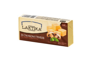 Продукт сырный 35% молокосодержащий плавленый Со вкусом грибов Laktika м/у 64г