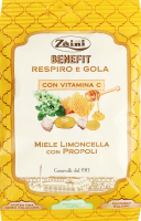 Льодяники Zaini зі смаком меду та лимону
