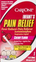 CareOne Infant's Pain Relief Fever Reducer-Pain Reliever Cherry