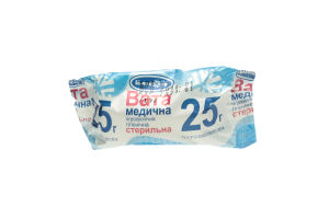 Вата мед. ст. 25г гігроск. рол
