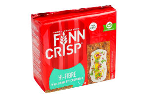 Хлібці житні цільнозернові з житніми висівками Hi-fibre Finn Crisp м/у 200г