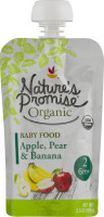Nature's Promise Organic Baby Food Apple, Pear & Banana 6m+