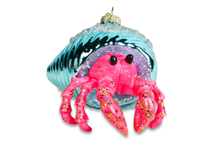 Прикраса ялинкова Краб у мушлі скло 833735