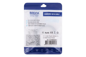 Кабель Brevia USB-MicroUSB black zip 1м 51100BUMZ1