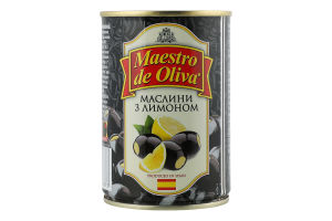 Маслины с лимоном Maestro de Oliva ж/б 280г