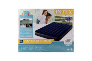 Mатрац надувний Класік флок 137*191*25см 64758 Інтекс