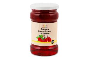 Вишня коктейльна червона 300г Топпинг