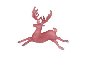 Підвіска новорічна Олень темна пудра 11,5*14см КМ