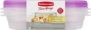 Rubbermaid Take Alongs Quik Clik Seal! Containers - 3 PK