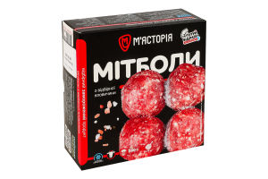 Митболы замороженные из отборной говядины М'ясторія к/у 240г