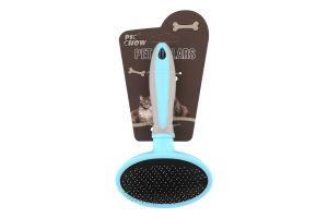 Щітка-пуходерка для тварин з краплею мікс 16х9см №1442416 Duoguo 1шт