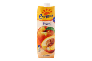 Нектар персиковий 1л т/п Cyprina
