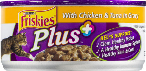 Purina Friskies Plus+ Cat Food With Chicken & Tuna In Gravy