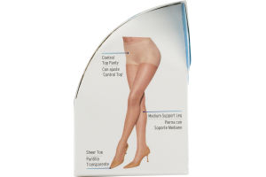 L'eggs Sheer Energy Medium Support Leg Control Top B Off White