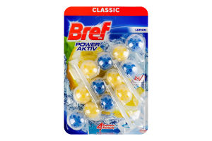 Средство чистящее для унитаза Lemon Power Aktiv Bref 3х50г