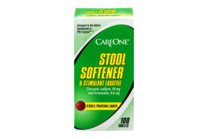 CareOne Stool Softener & Stimulant Laxative Tablets - 100 CT