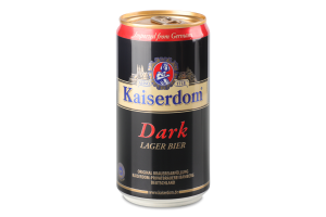 Пиво 0.25л 4.7% темне фільтроване пастеризоване Lager Dark Kaiserdom з/б