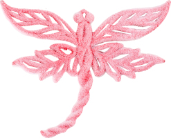 Подвеска Стрекоза бархат пластик 10х13 0701-1